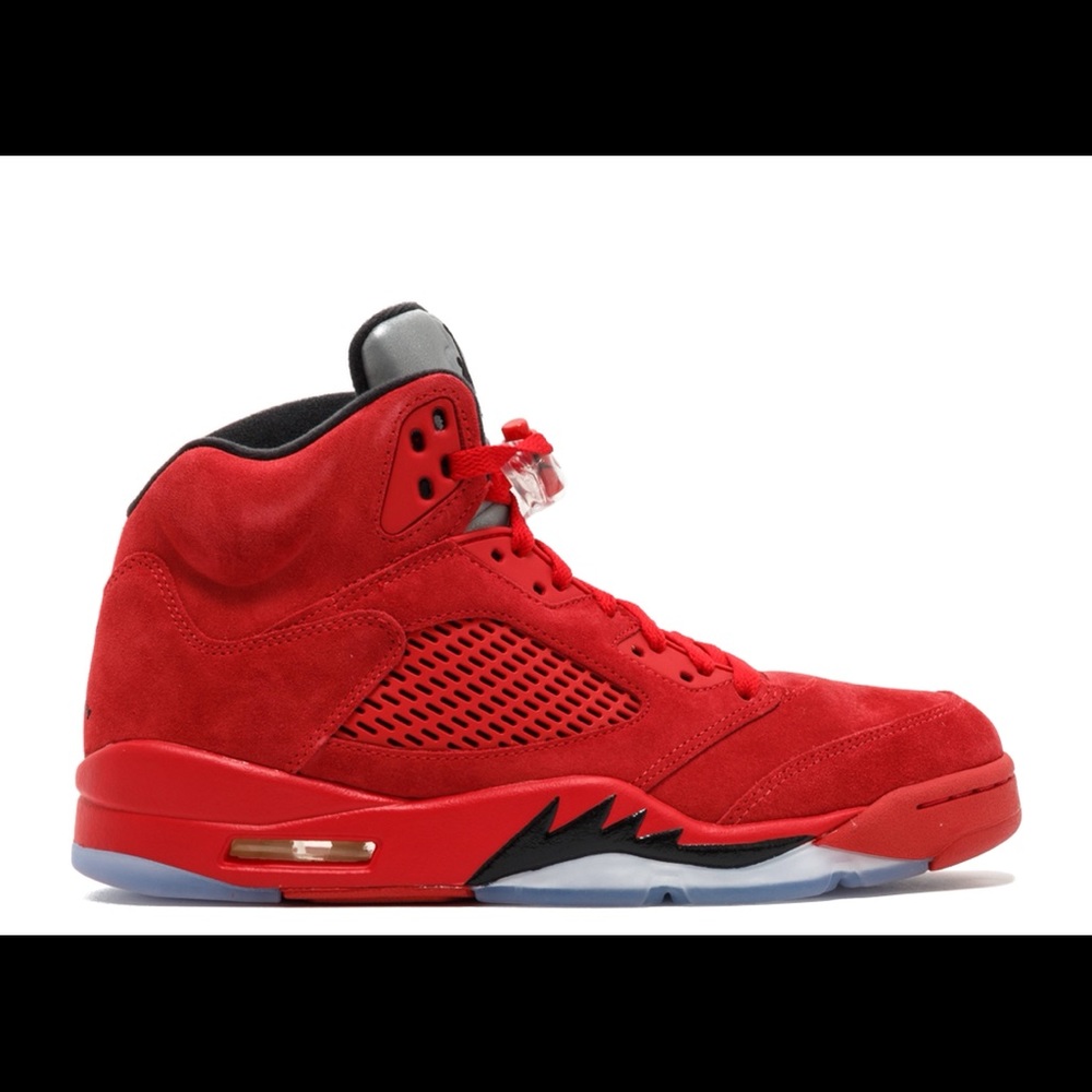 Air Jordan 5 red suede